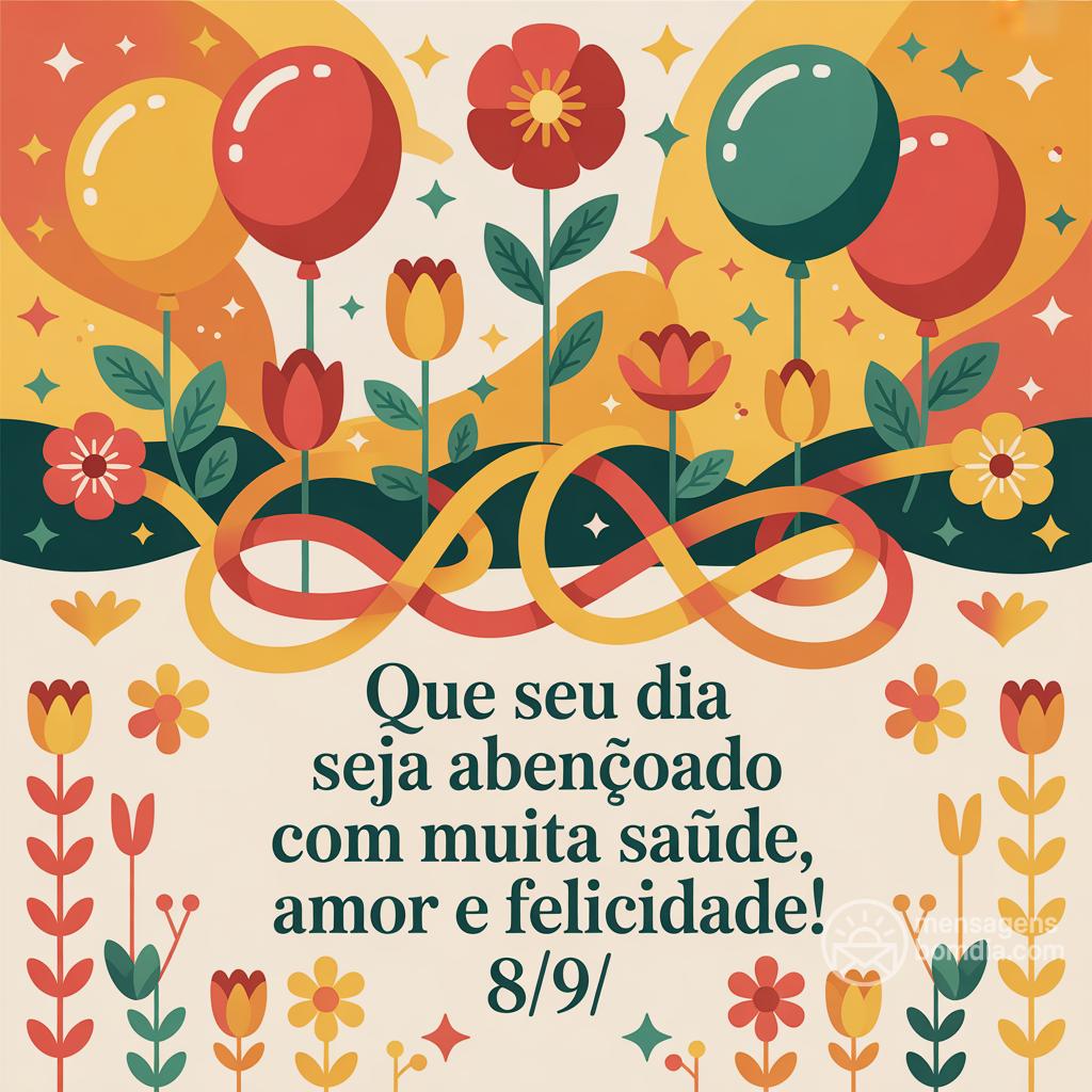 Que seu  seja abençoado com muita saúde, amor e felicidade! 8/9/