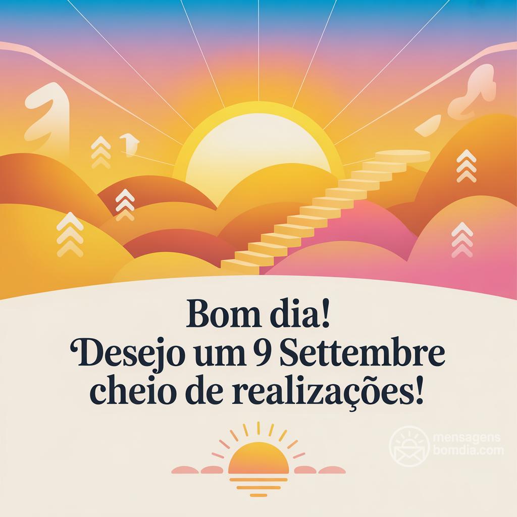 Bom dia! Desejo um  9 settembre  cheio de realizações!