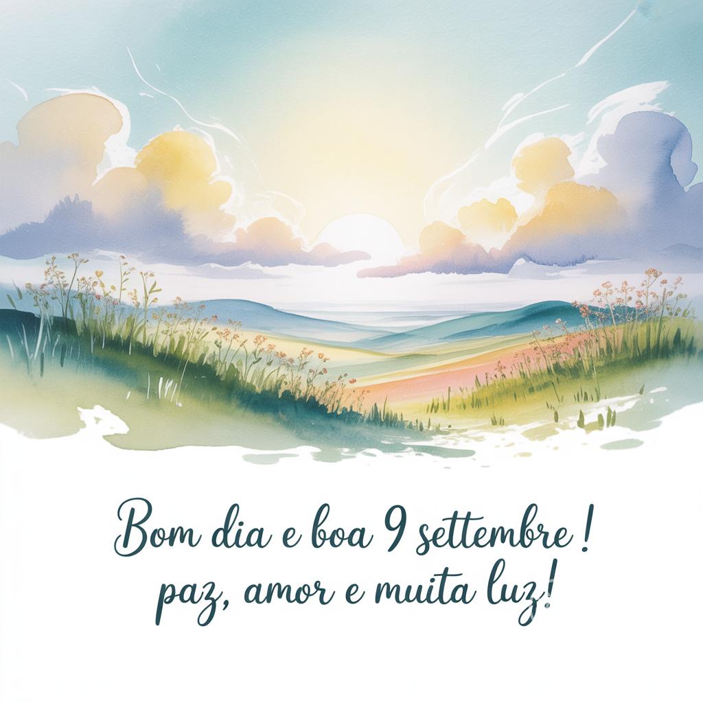 Bom dia e boa  9 settembre ! Paz, amor e muita luz!