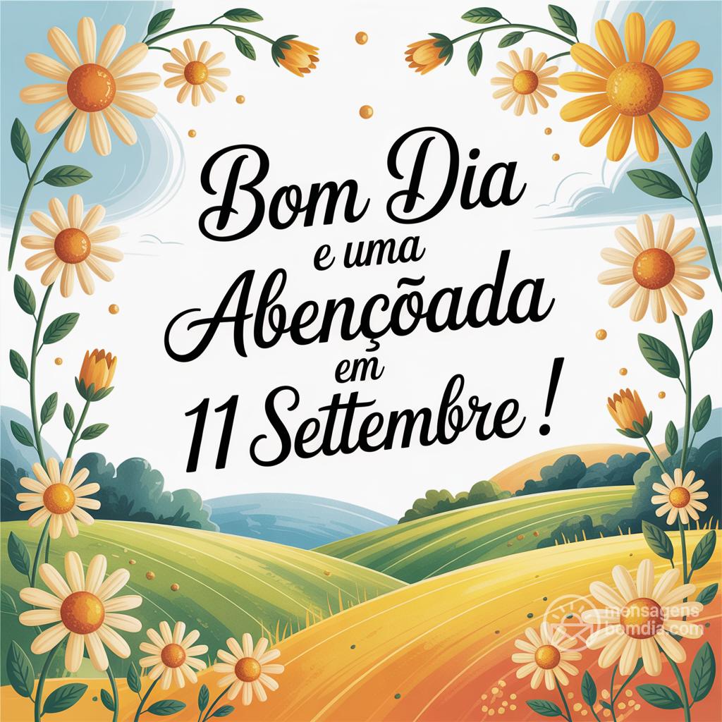 Bom dia e uma  abençoada em 11 settembre !