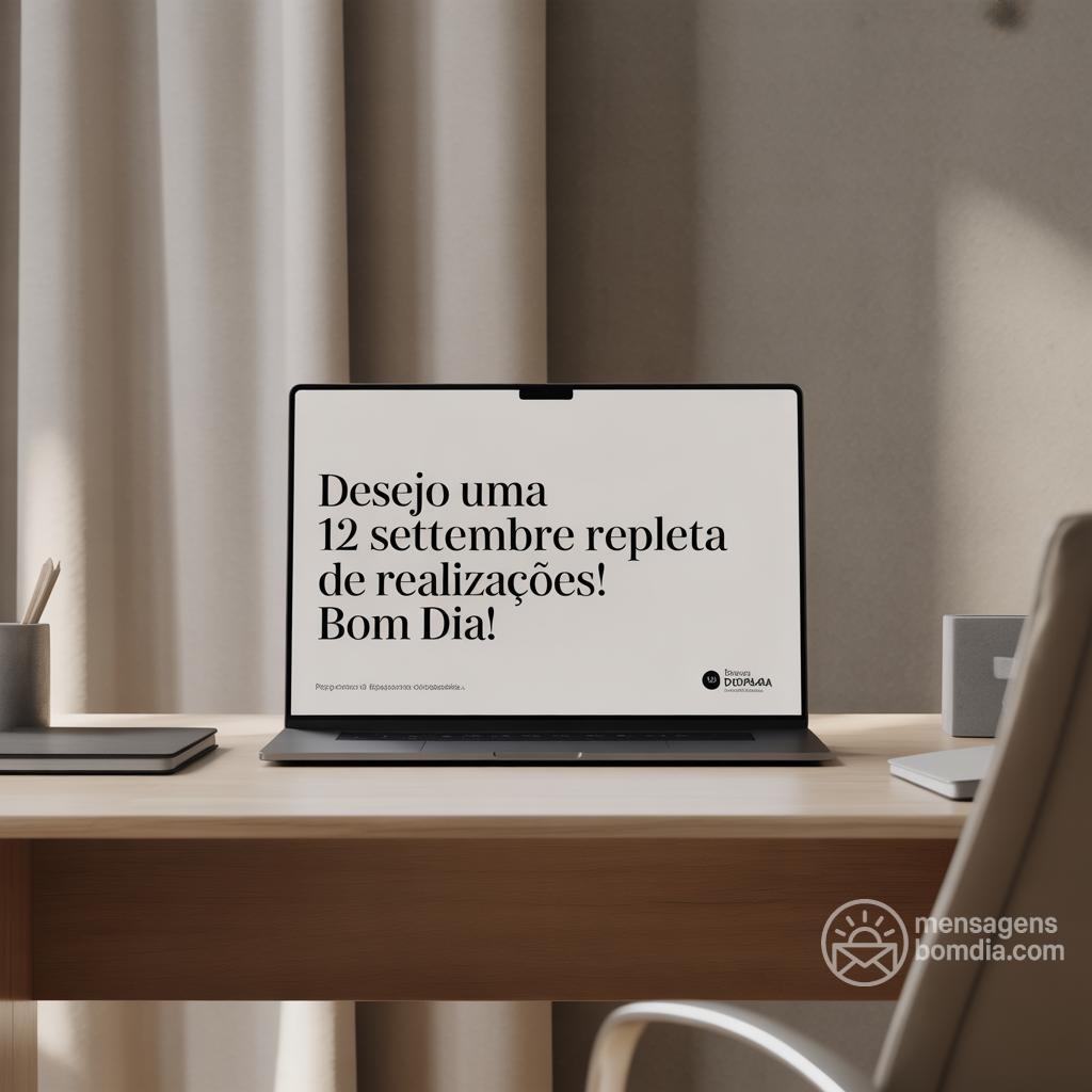Desejo uma  12 settembre repleta de realizações! Bom dia!