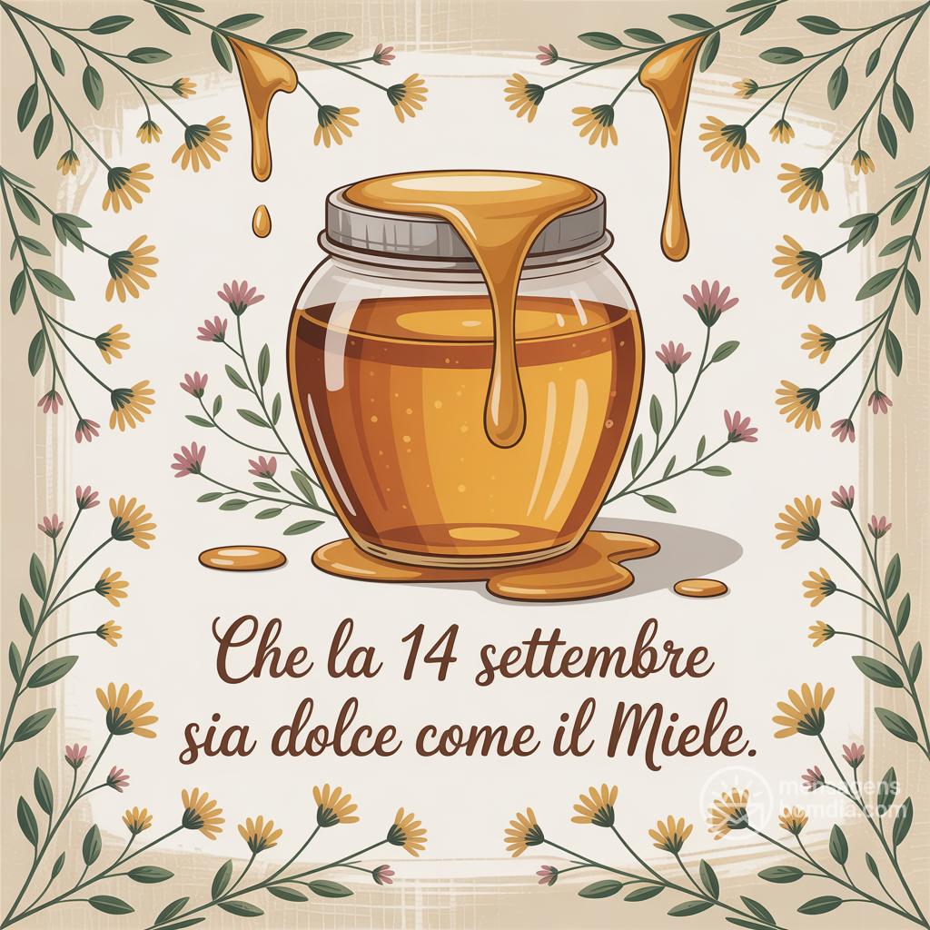 Che la  14 settembre  sia dolce come il miele.