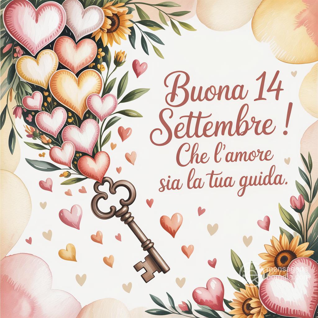 Buona  14 settembre ! Che l'amore sia la tua guida.