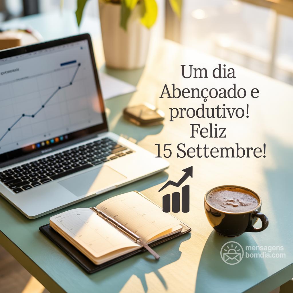 Um dia abençoado e produtivo! Feliz 15 settembre!