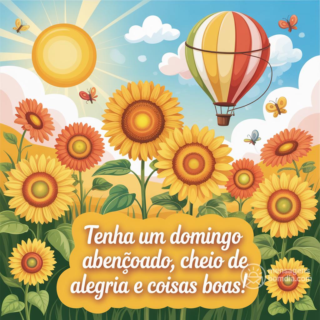 Tenha um domingo abençoado, cheio de alegria e coisas boas!