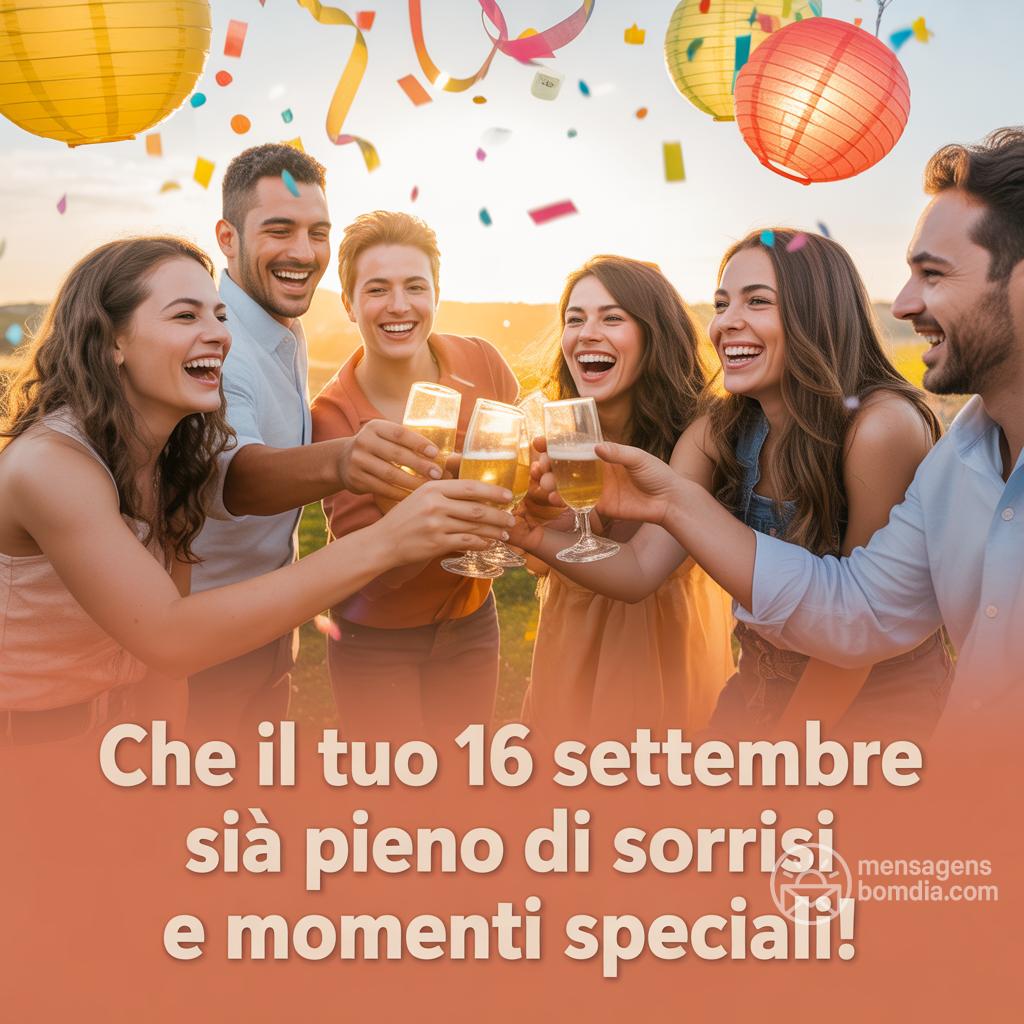 Che il tuo  16 settembre  sia pieno di sorrisi e momenti speciali!