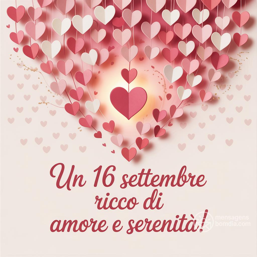 Un  16 settembre  ricco di amore e serenità!