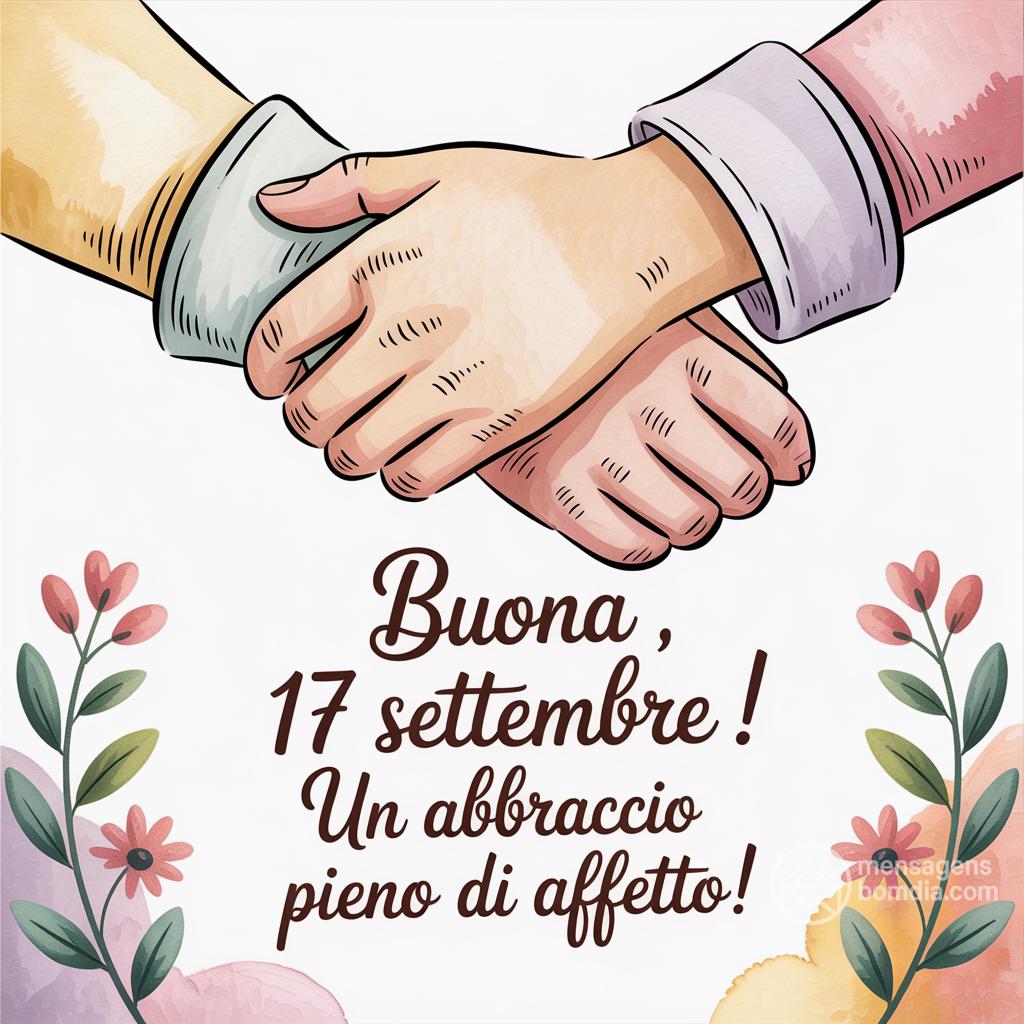 Buona , 17 Settembre ! Un abbraccio pieno di affetto!