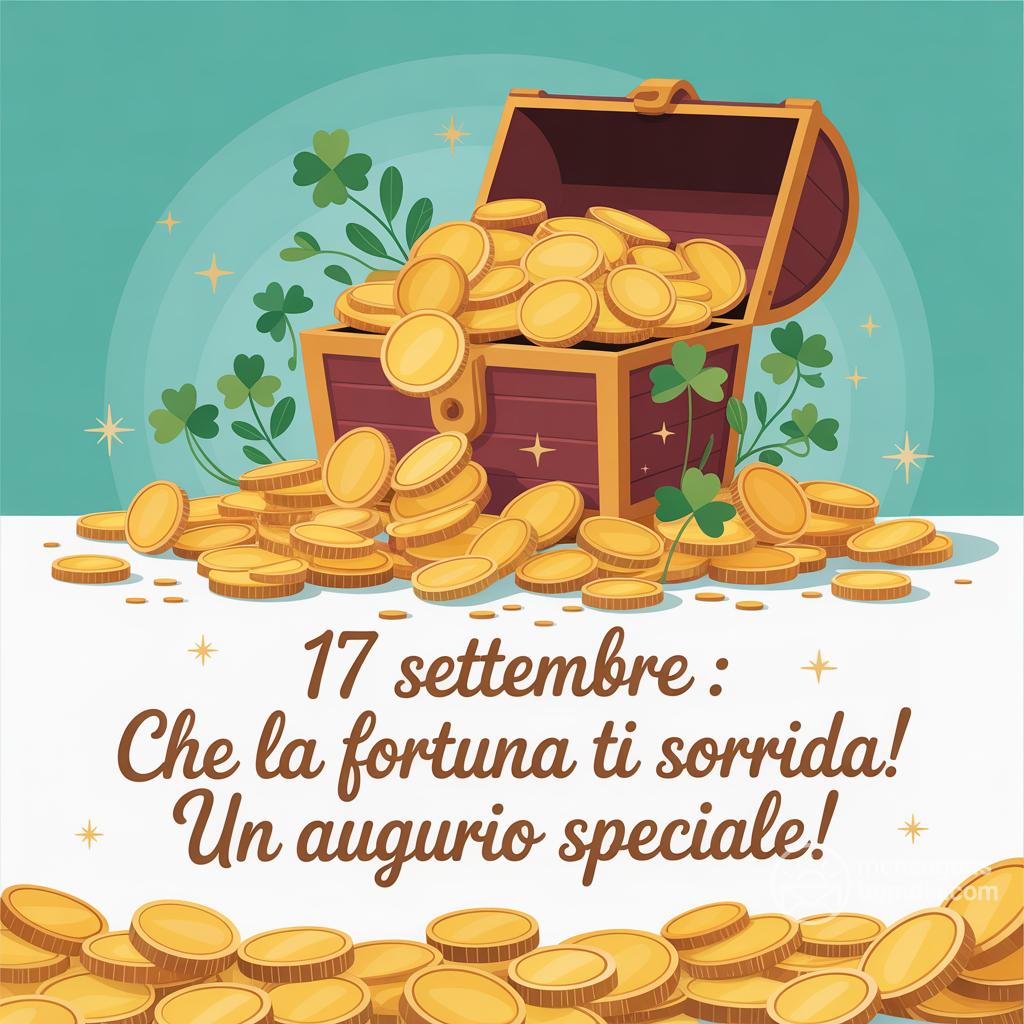17 Settembre : che la fortuna ti sorrida! Un augurio speciale!