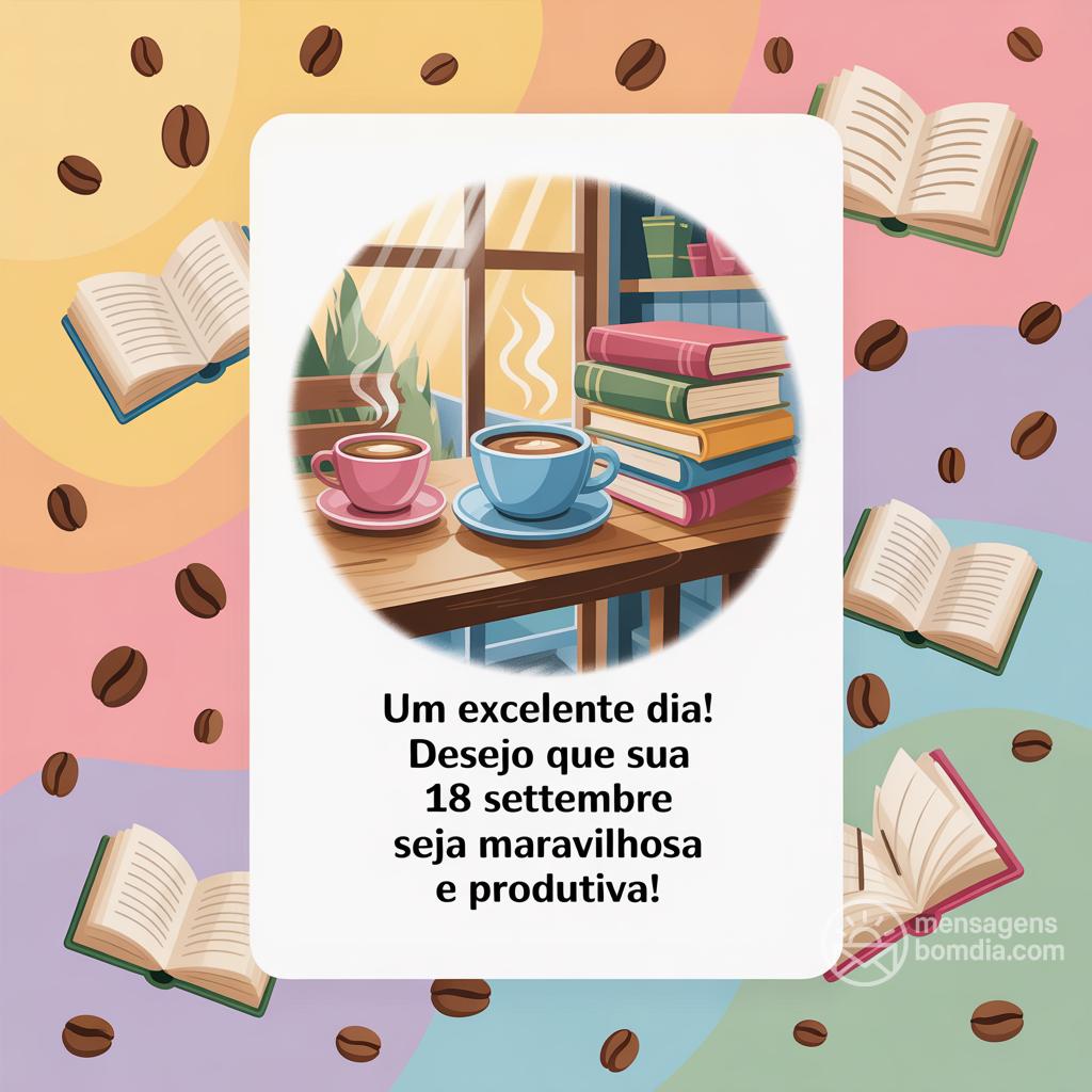 Um excelente dia! Desejo que sua  18 settembre  seja maravilhosa e produtiva!