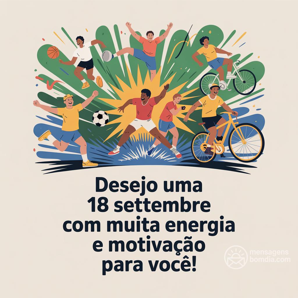 Desejo uma  18 settembre  com muita energia e motivação para você!