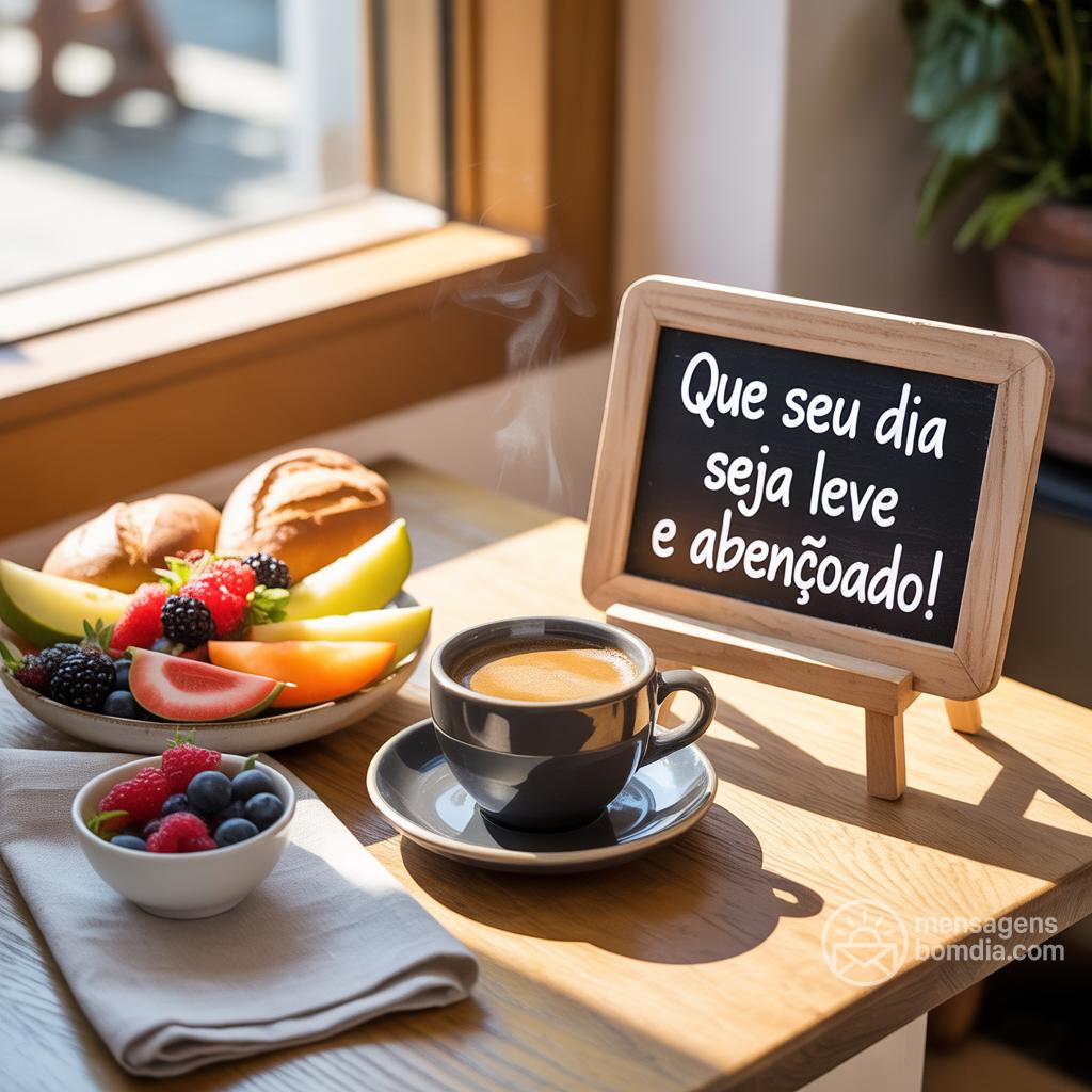 Que seu dia seja leve e abençoado!