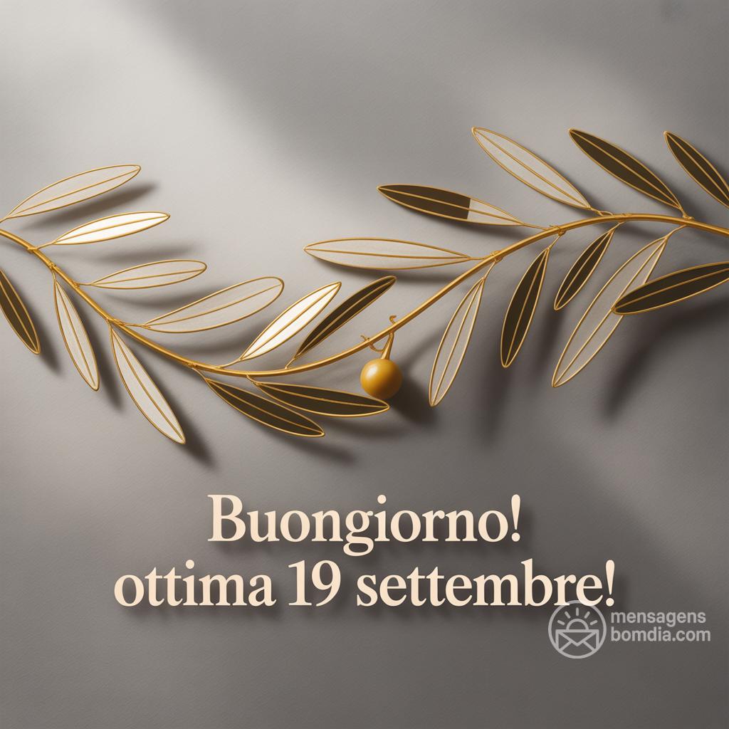 Buongiorno! Ottima  19 settembre !