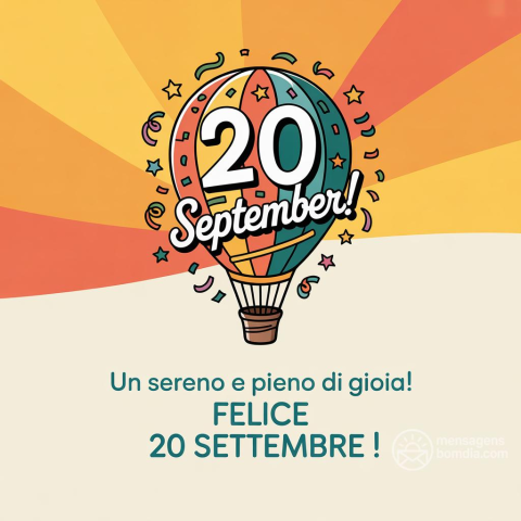 Bom Dia e Boa Sabato! Celebrando 20 de Setembro de 2025